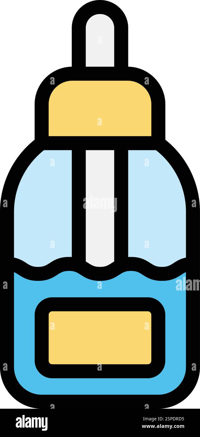 Organic oil Vector Icon Design Illustration Stock Vector