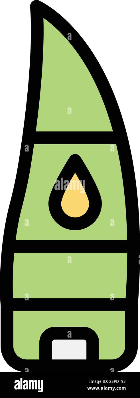 Aloe vera Vector Icon Design Illustration Stock Vector