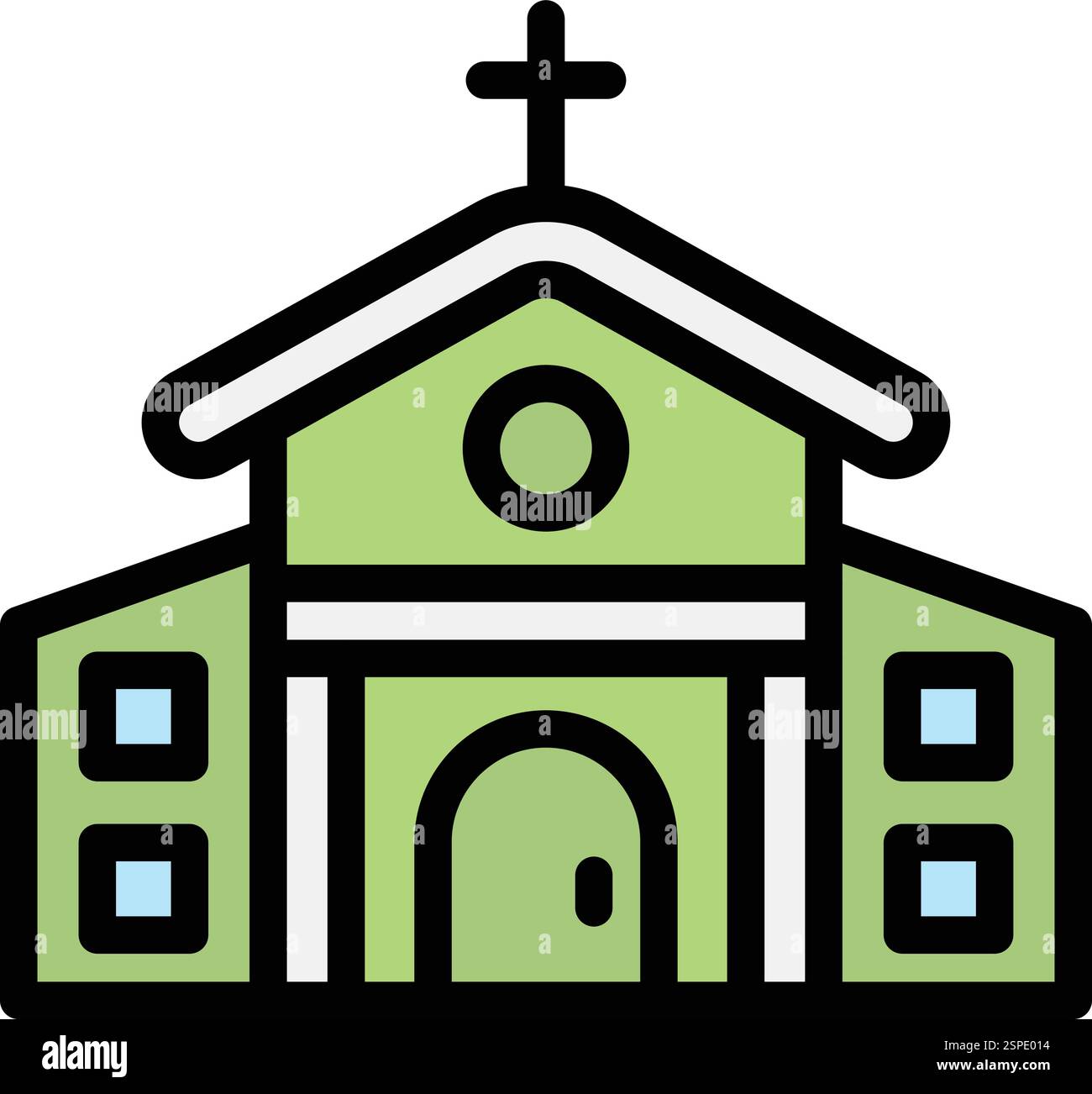 Church Vector Icon Design Illustration Stock Vector Image & Art - Alamy