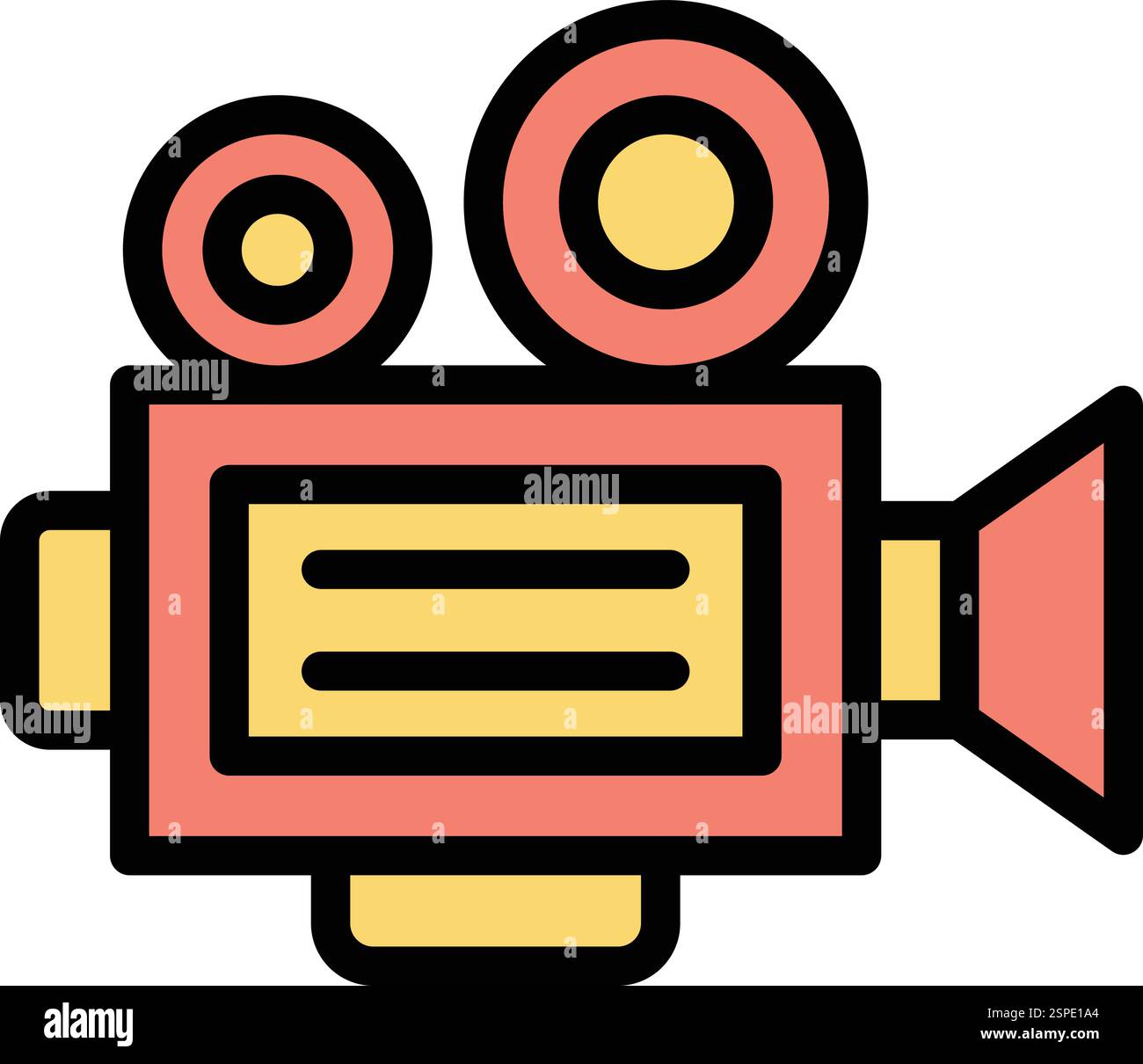 Movie camera Vector Icon Design Illustration Stock Vector