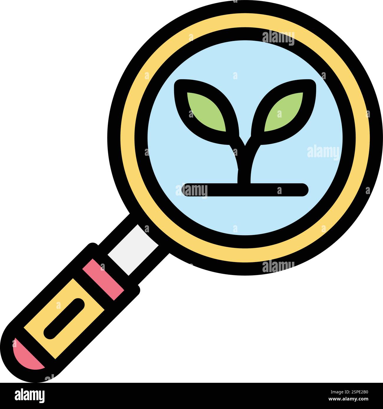 Eco search Vector Icon Design Illustration Stock Vector