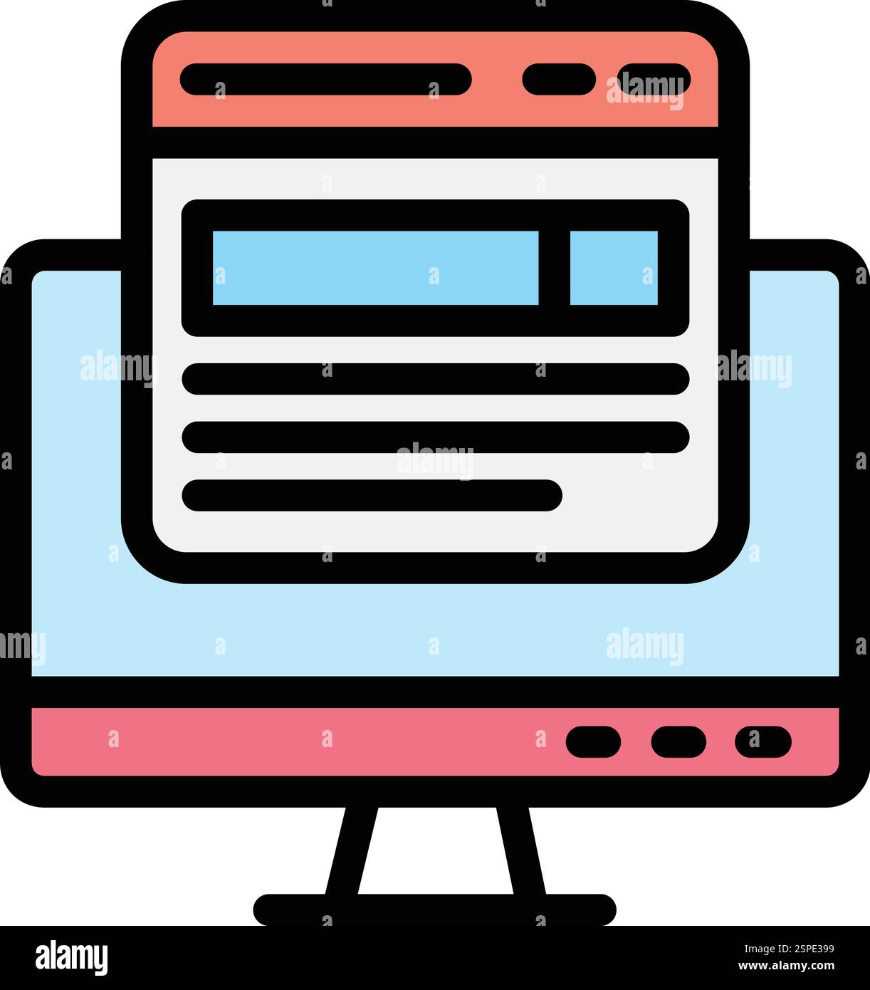 Search engine Vector Icon Design Illustration Stock Vector