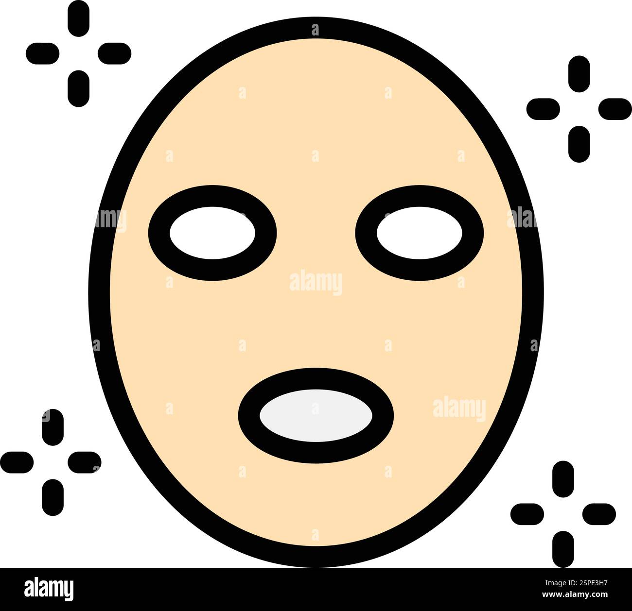 Face mask Vector Icon Design Illustration Stock Vector