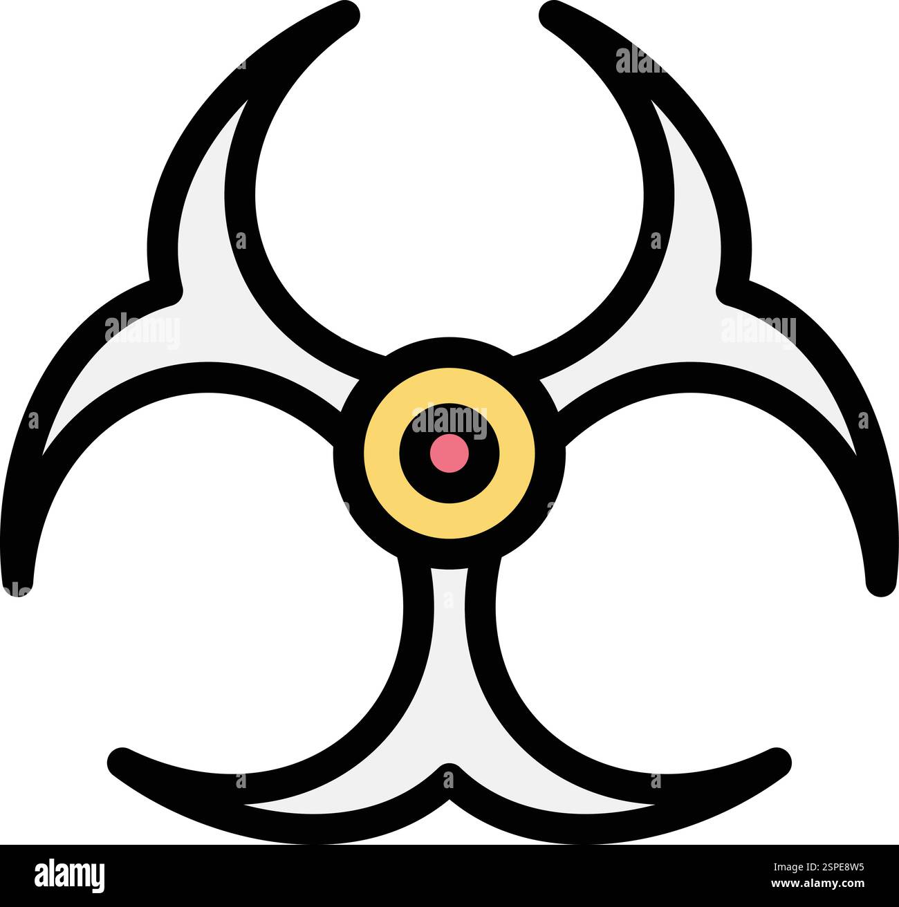 Bio hazard Vector Icon Design Illustration Stock Vector