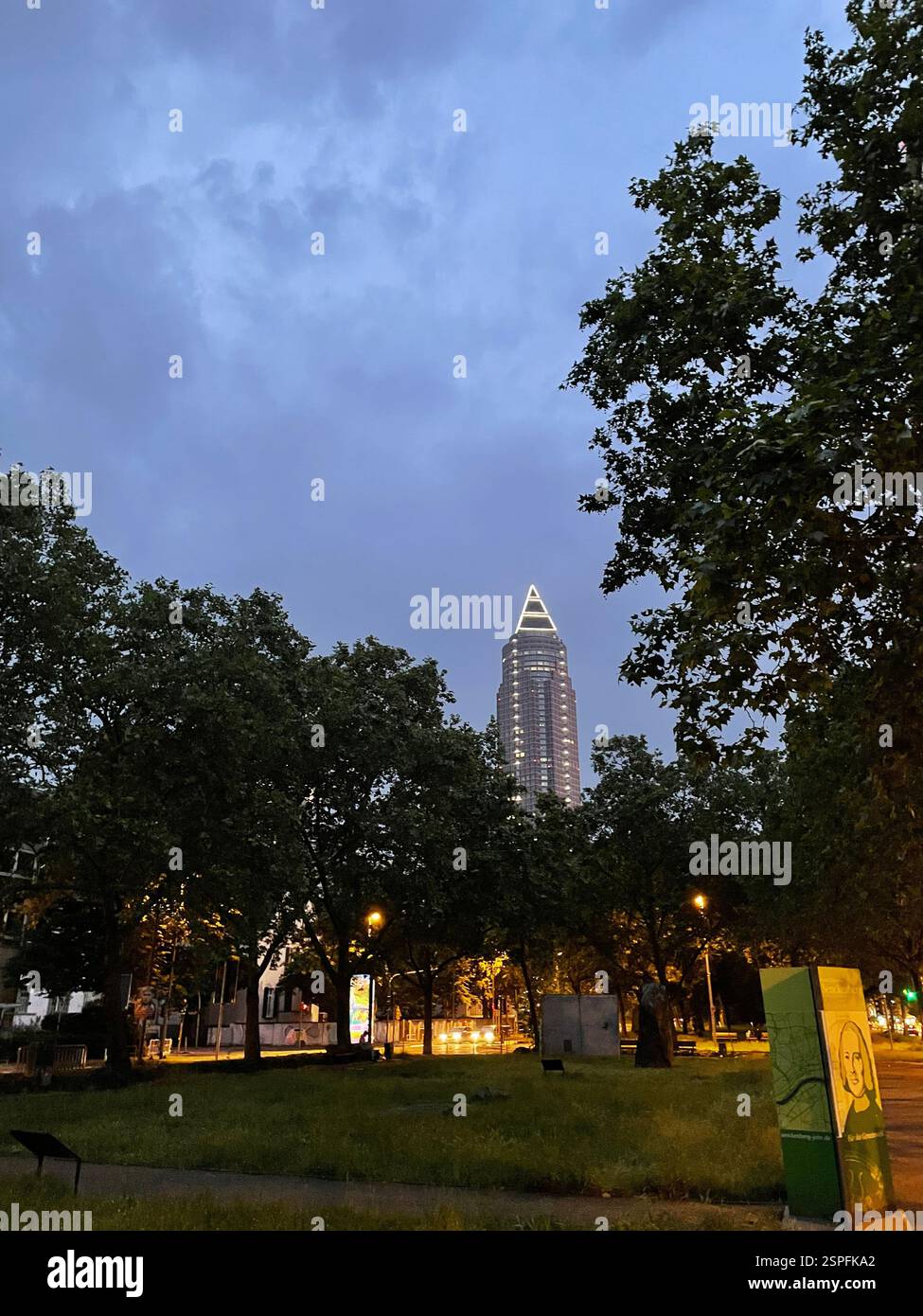 Skyscraper walk at dawn - Smartphone Captured Stock Image