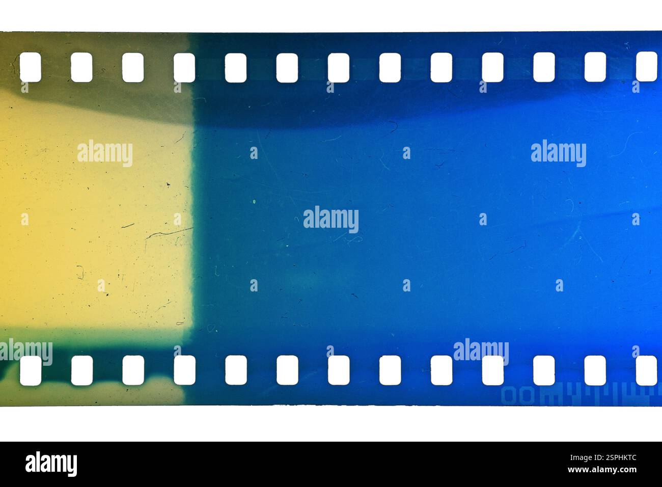 Dusty and grungy 35mm film texture or surface. Perforated scratched ...