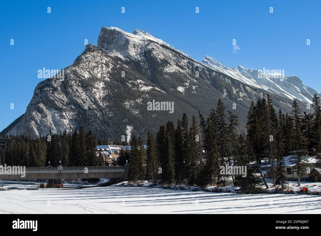 Mount Rundle in Banff National Park, Alberta, Canada Stock Photo - Alamy