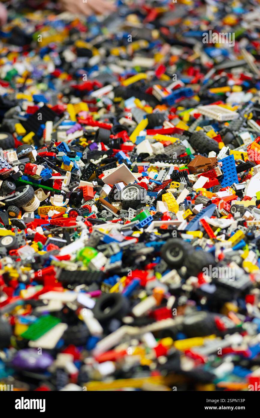 Plastic Toy Blocks Stock Photo