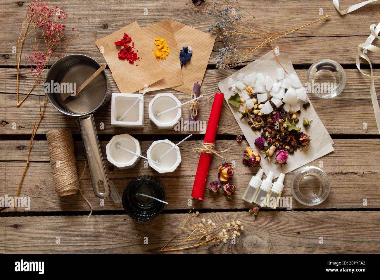 The process of making scented candles at home, make candles with your ...