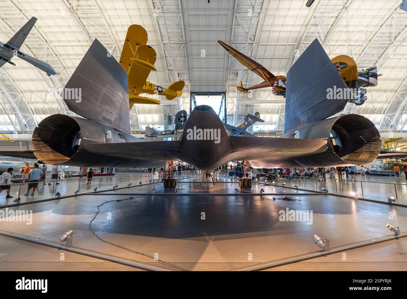 Rear View Of SR 71 Blackbird In The Smithsonian Air And Space Museum Rear View Of SR 71 Blackbird In The Smithsonian Air And Space Museum