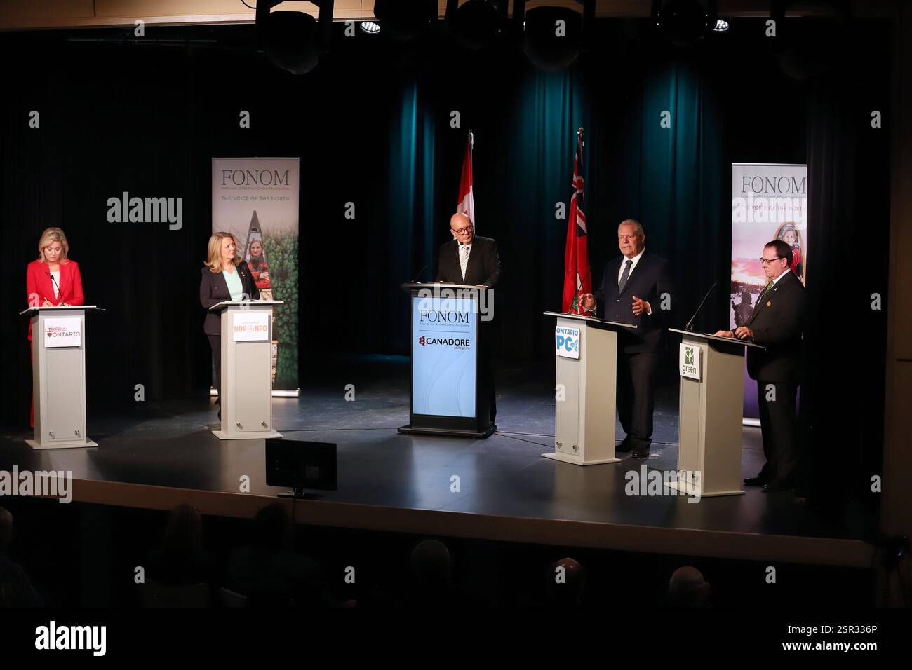 Ontario Liberal Leader Bonnie Crombie, left to right, Ontario NDP ...