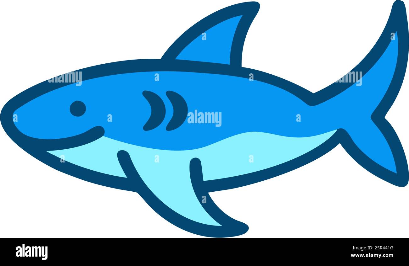 Ocean wildlife shark icon Stock Vector Image & Art - Alamy