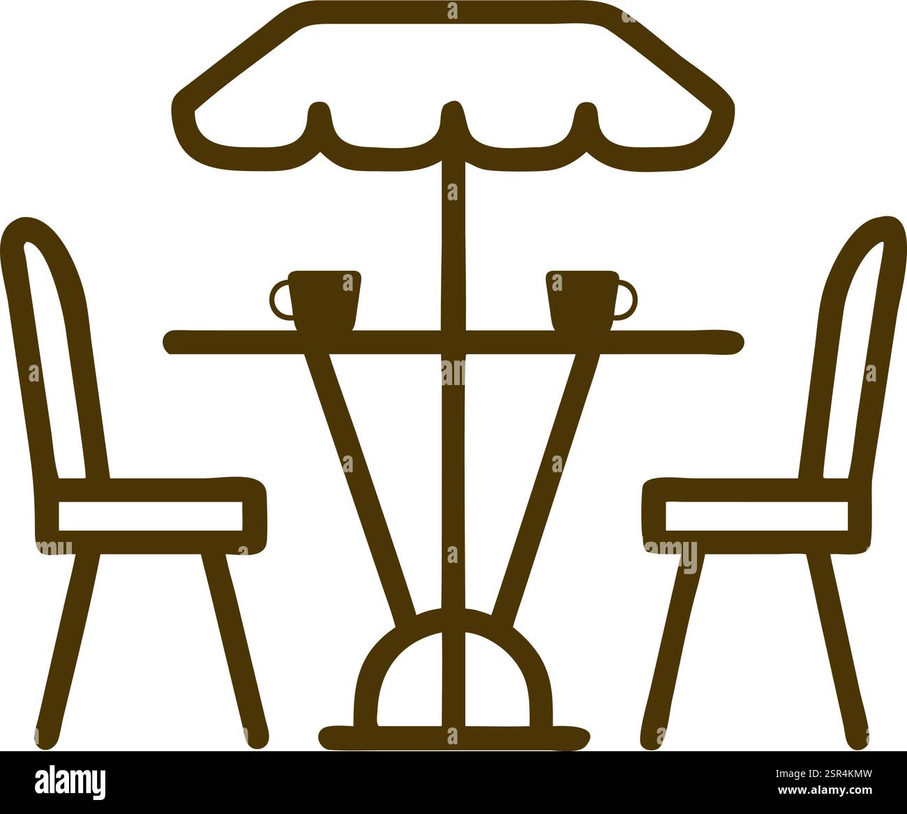 Coffee culture outdoor table icon Stock Vector Image & Art - Alamy