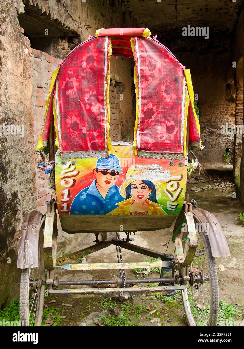 Vibrant rickshaw art featuring hand-painted portraits in Sonargaon ...