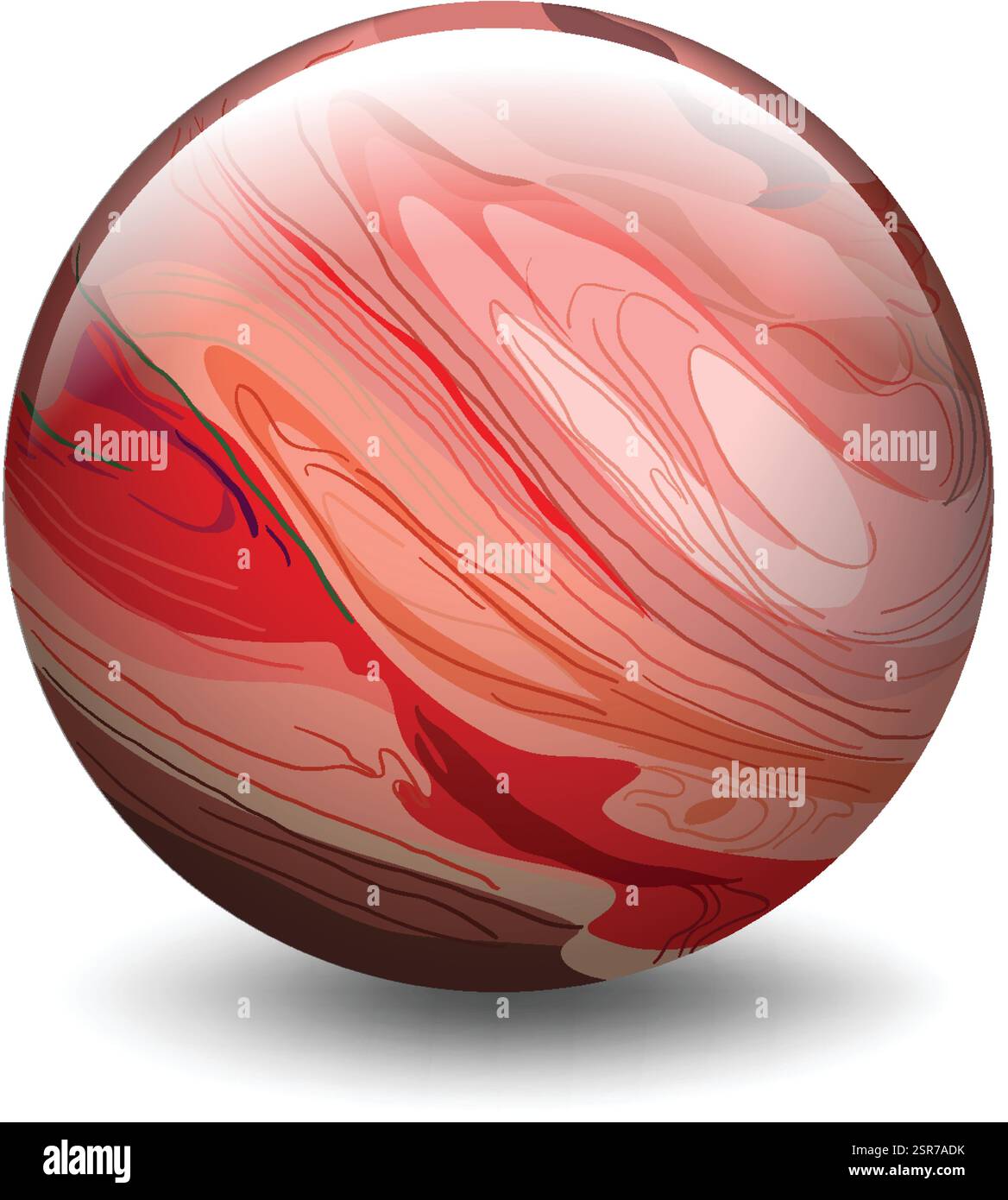 Colored Swirled Sphere Abstract 3d shape colorful swirling hi-res stock photography and images ...