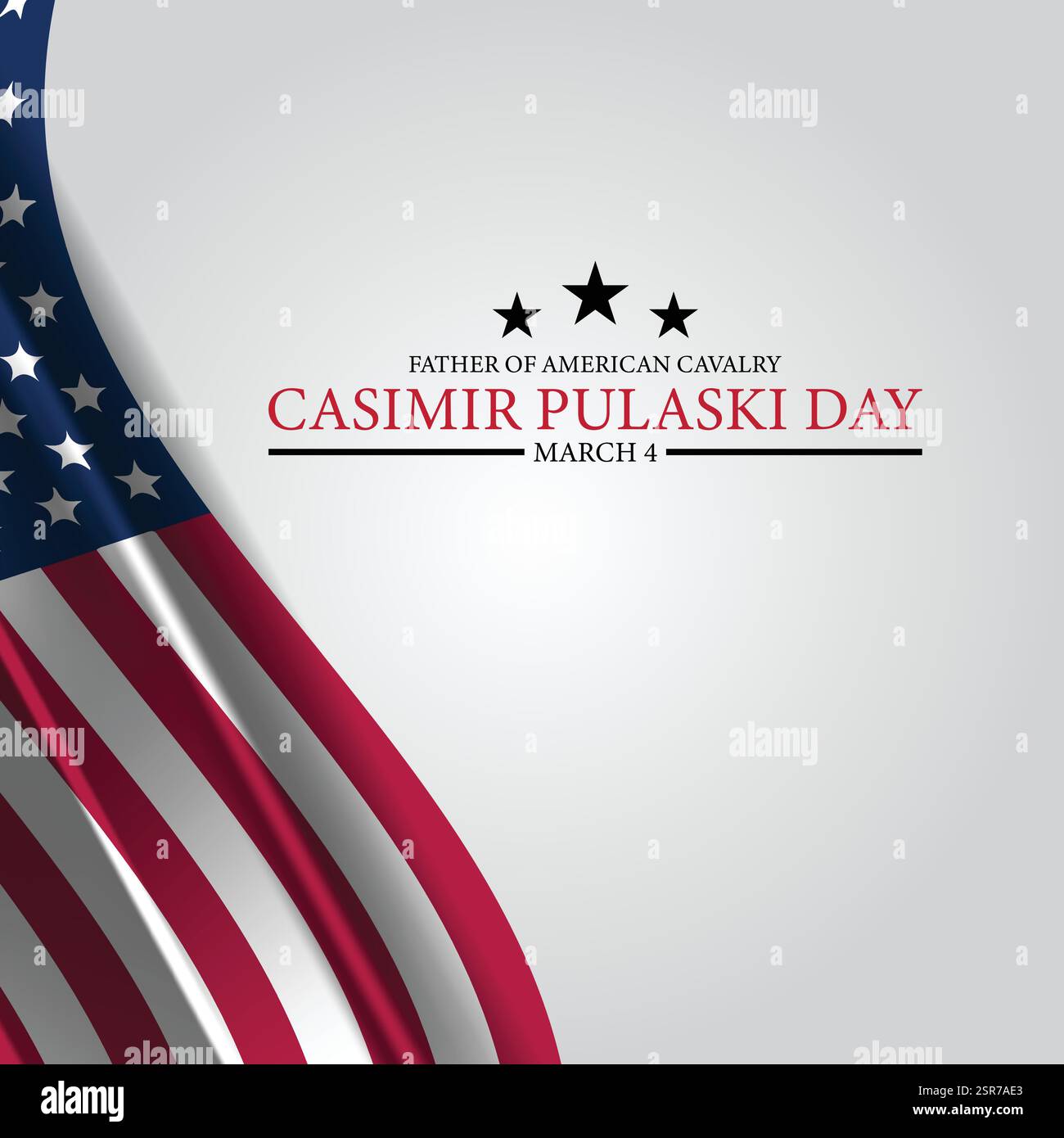 Honoring the Legacy of Casimir Pulaski on March 4th Stock Vector Image ...