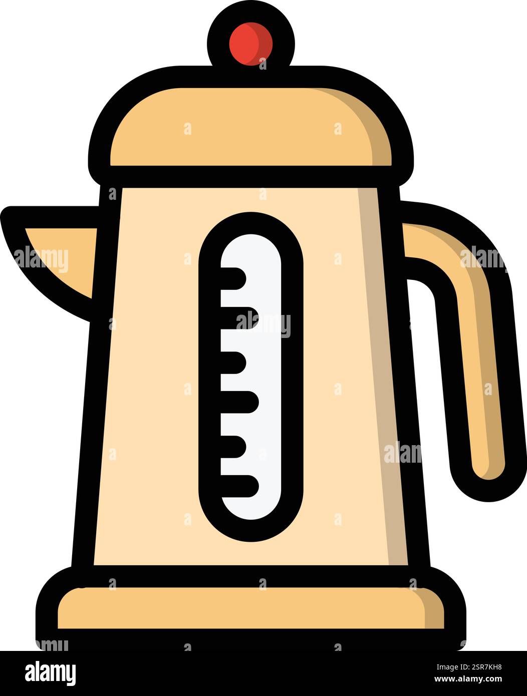 Electric Kettle Vector Icon Design Illustration Stock Vector