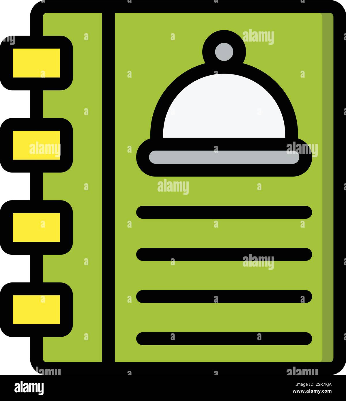 Cookbook Vector Icon Design Illustration Stock Vector