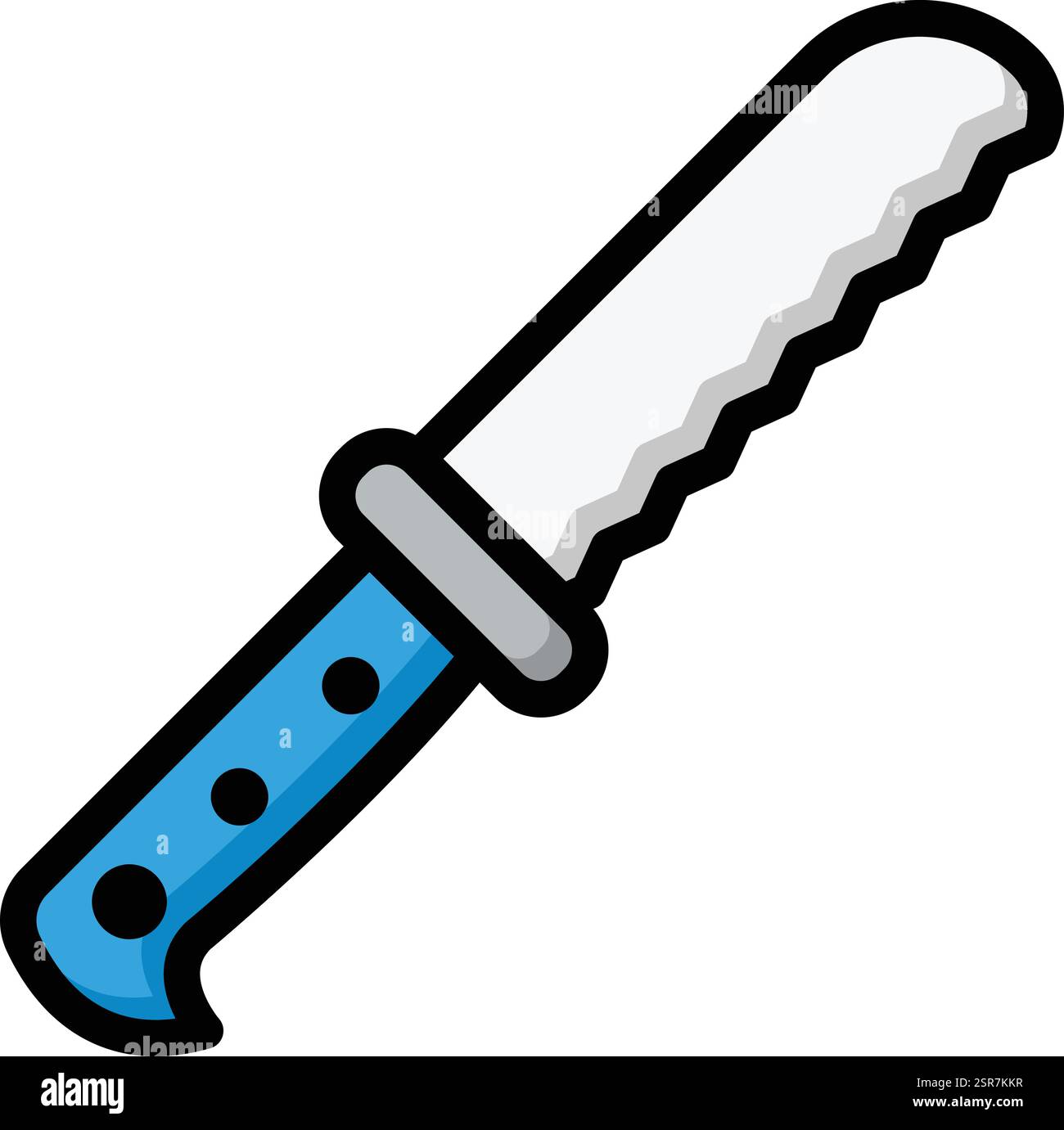 Bread Knife Vector Icon Design Illustration Stock Vector