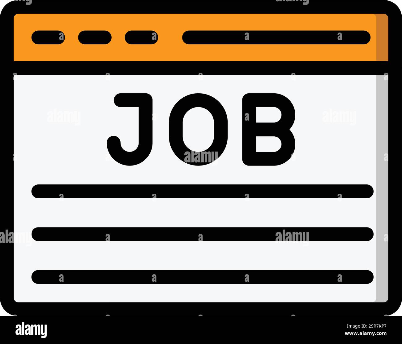 Job Vector Icon Design Illustration Stock Vector