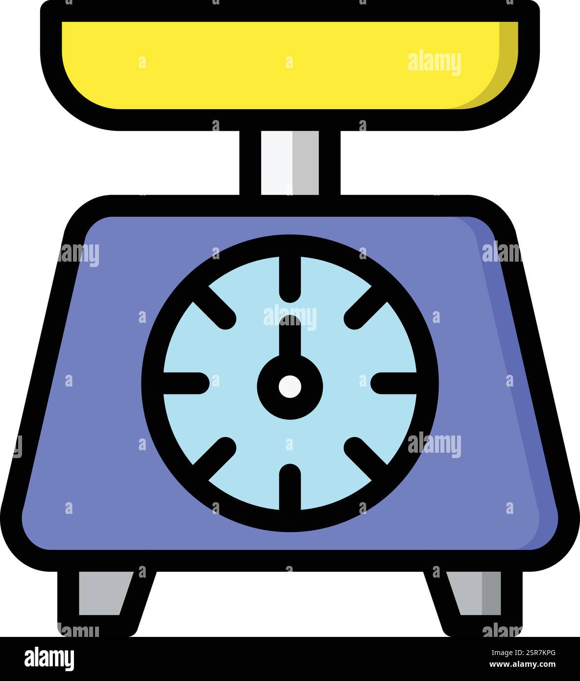 Kitchen Scale Vector Icon Design Illustration Stock Vector