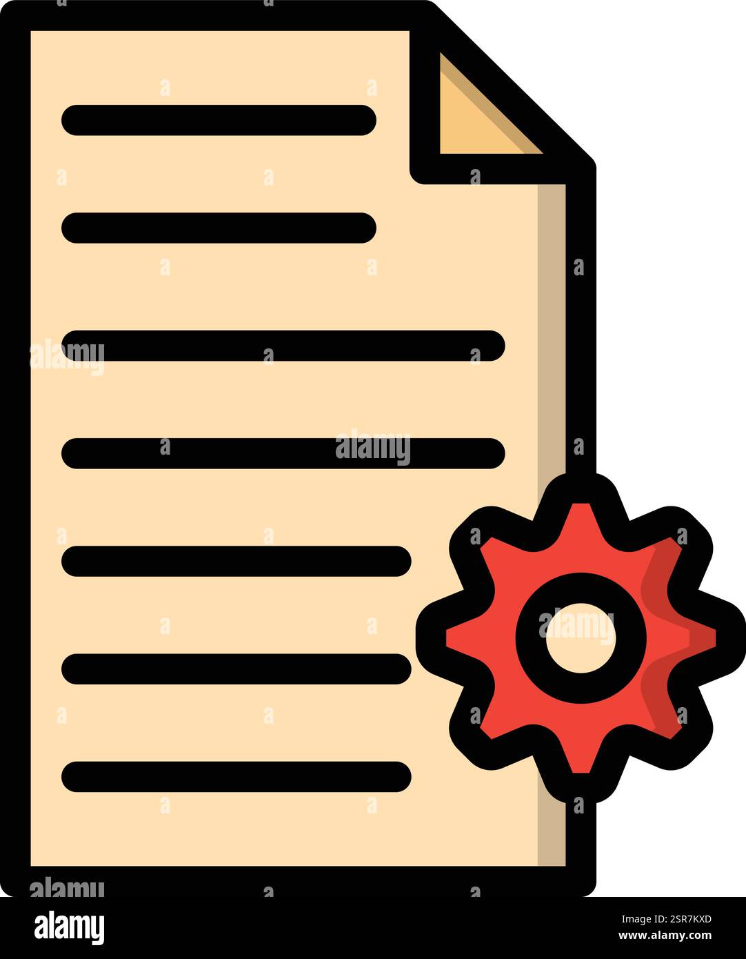 Process Vector Icon Design Illustration Stock Vector