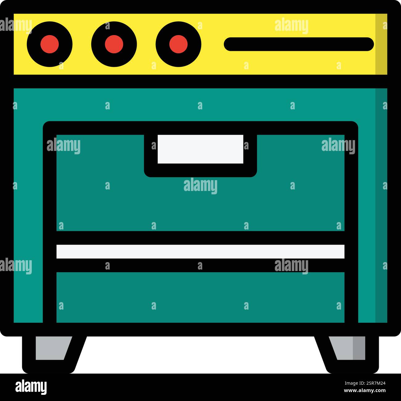 Cooking Stove Vector Icon Design Illustration Stock Vector