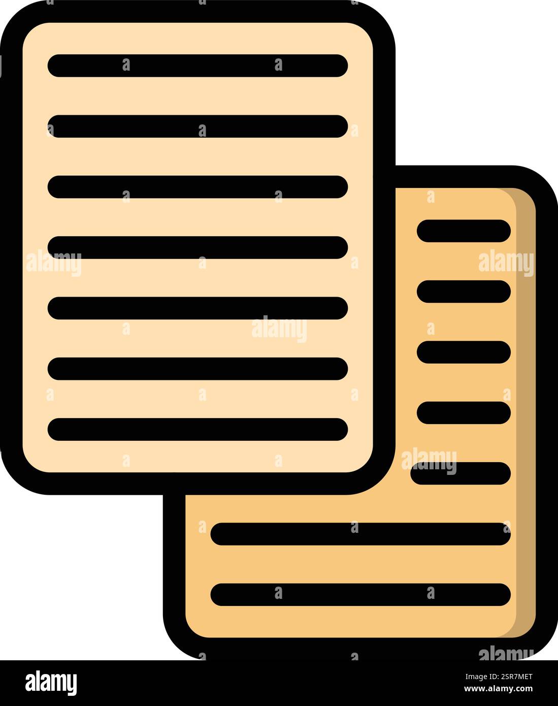 Copy Vector Icon Design Illustration Stock Vector Image & Art - Alamy