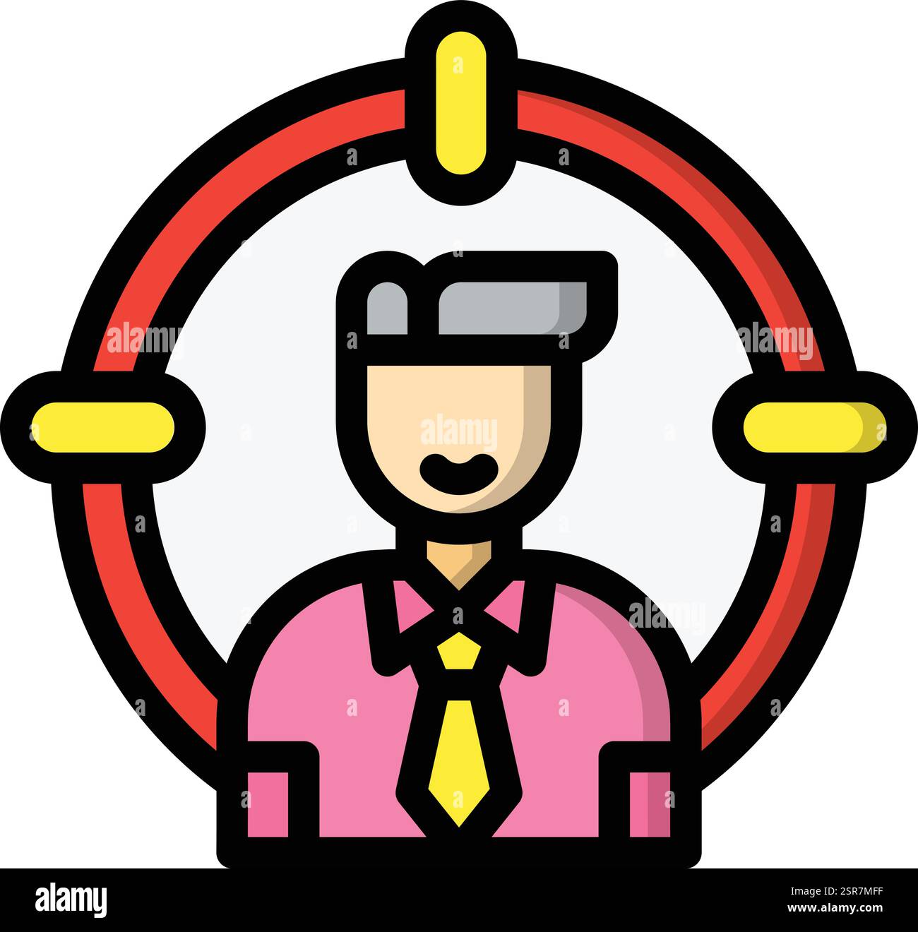 Head Hunting Vector Icon Design Illustration Stock Vector