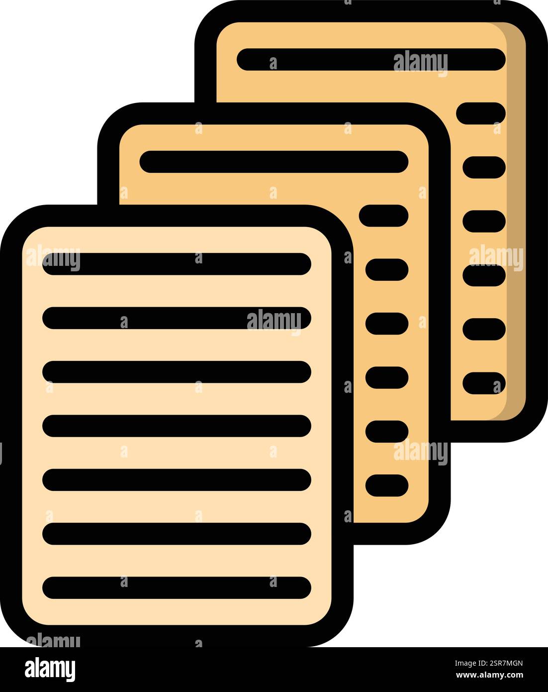 Paper Vector Icon Design Illustration Stock Vector