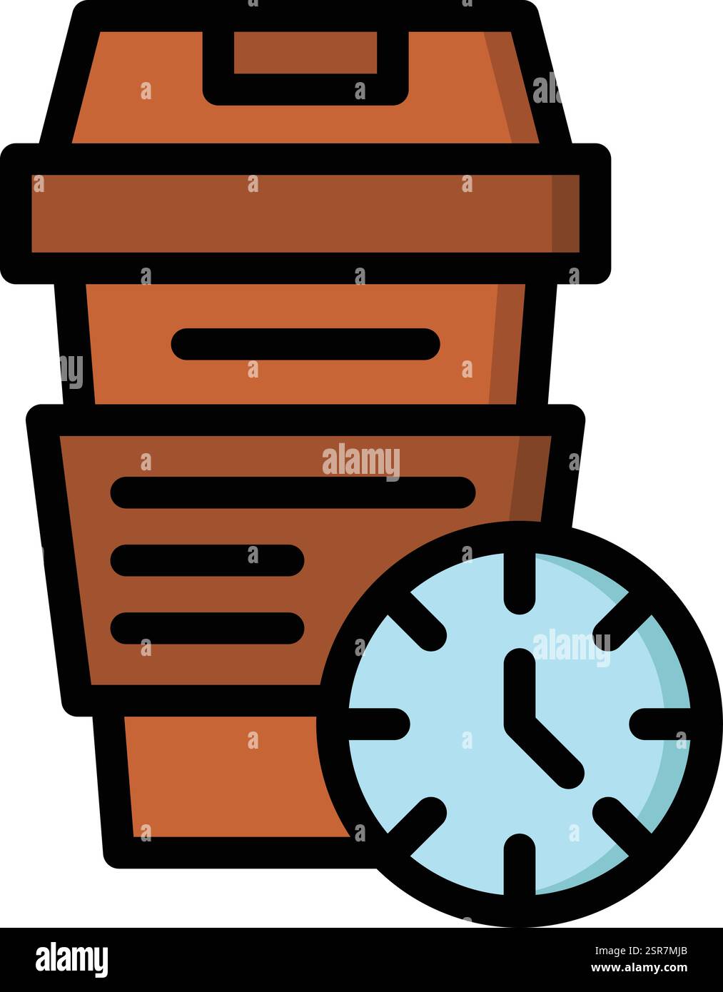 Coffee Time Vector Icon Design Illustration Stock Vector