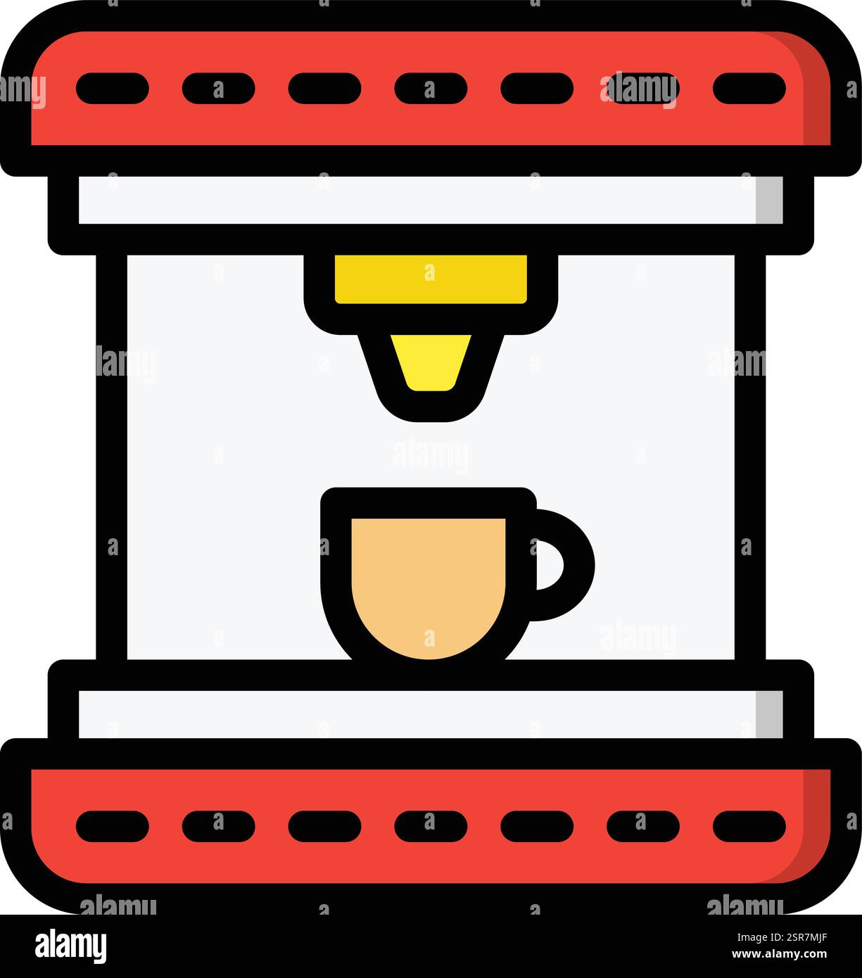 Coffee Maker Vector Icon Design Illustration Stock Vector