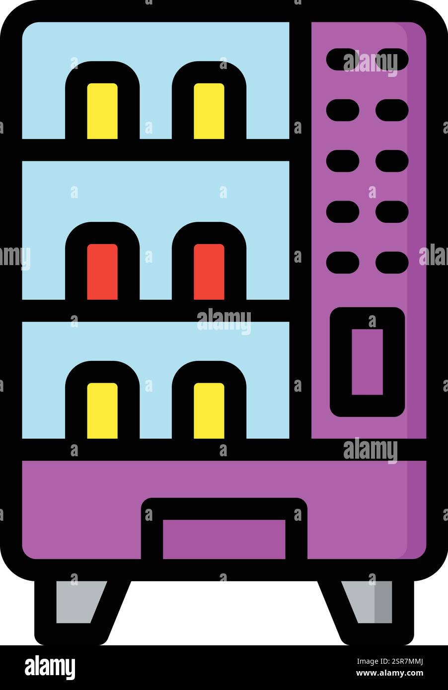Vending Machine Vector Icon Design Illustration Stock Vector