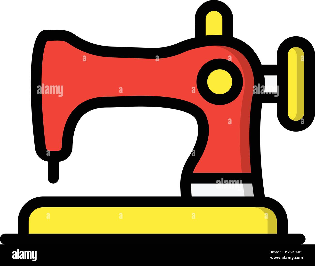 Sewing Machine Vector Icon Design Illustration Stock Vector