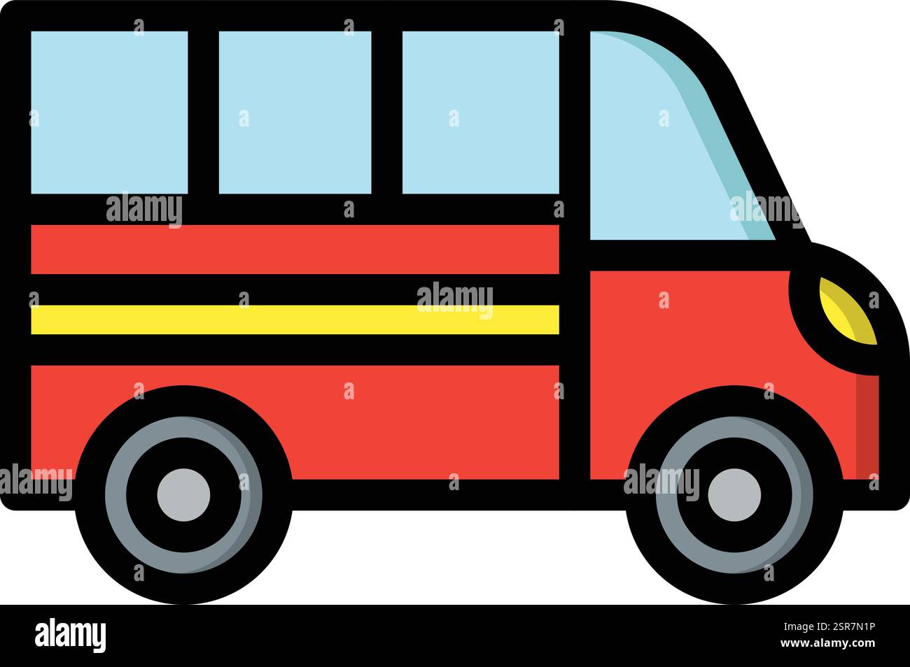 Van Vector Icon Design Illustration Stock Vector