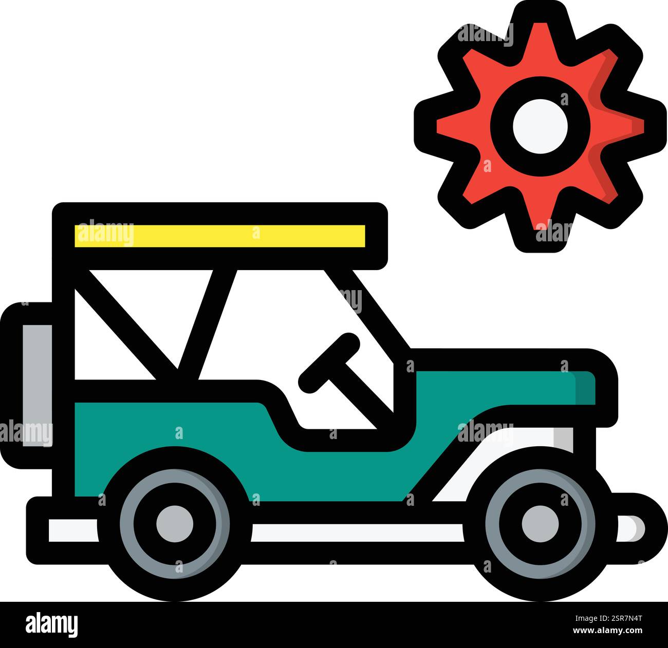 Jeep Service Vector Icon Design Illustration Stock Vector