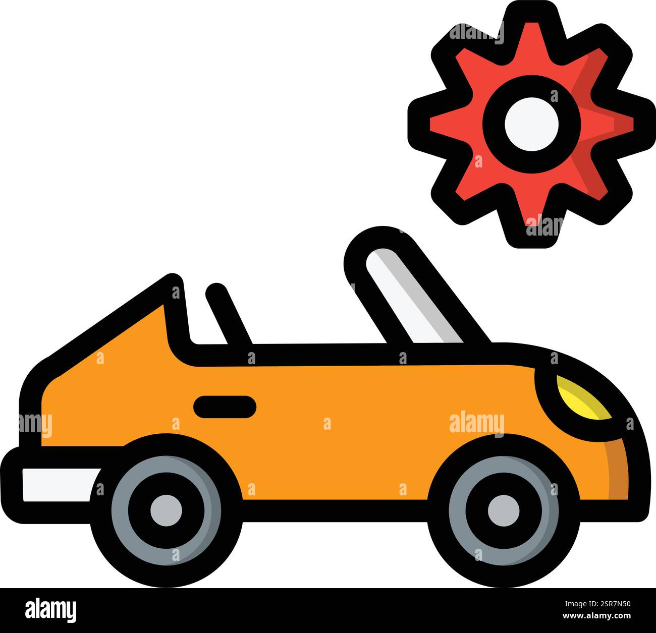 Car Service Vector Icon Design Illustration Stock Vector