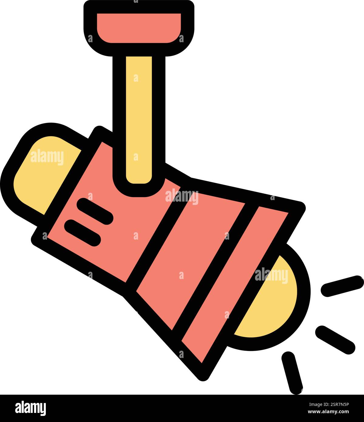 Spot Light Vector Icon Design Illustration Stock Vector