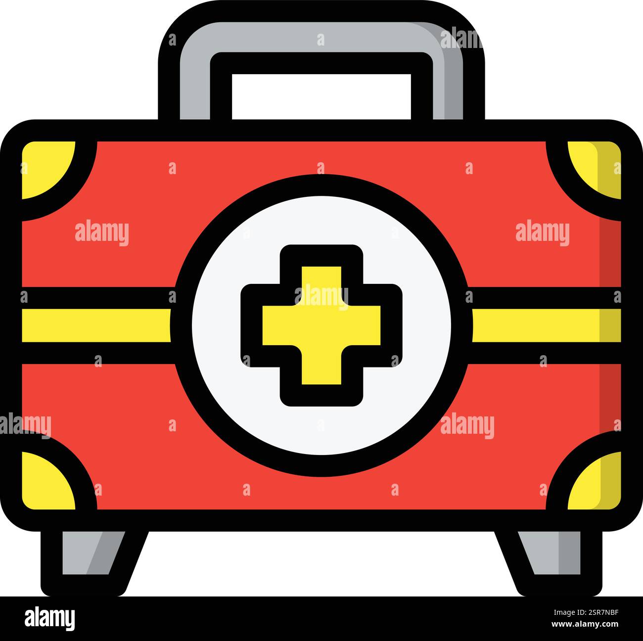 First Aid Kit Vector Icon Design Illustration Stock Vector