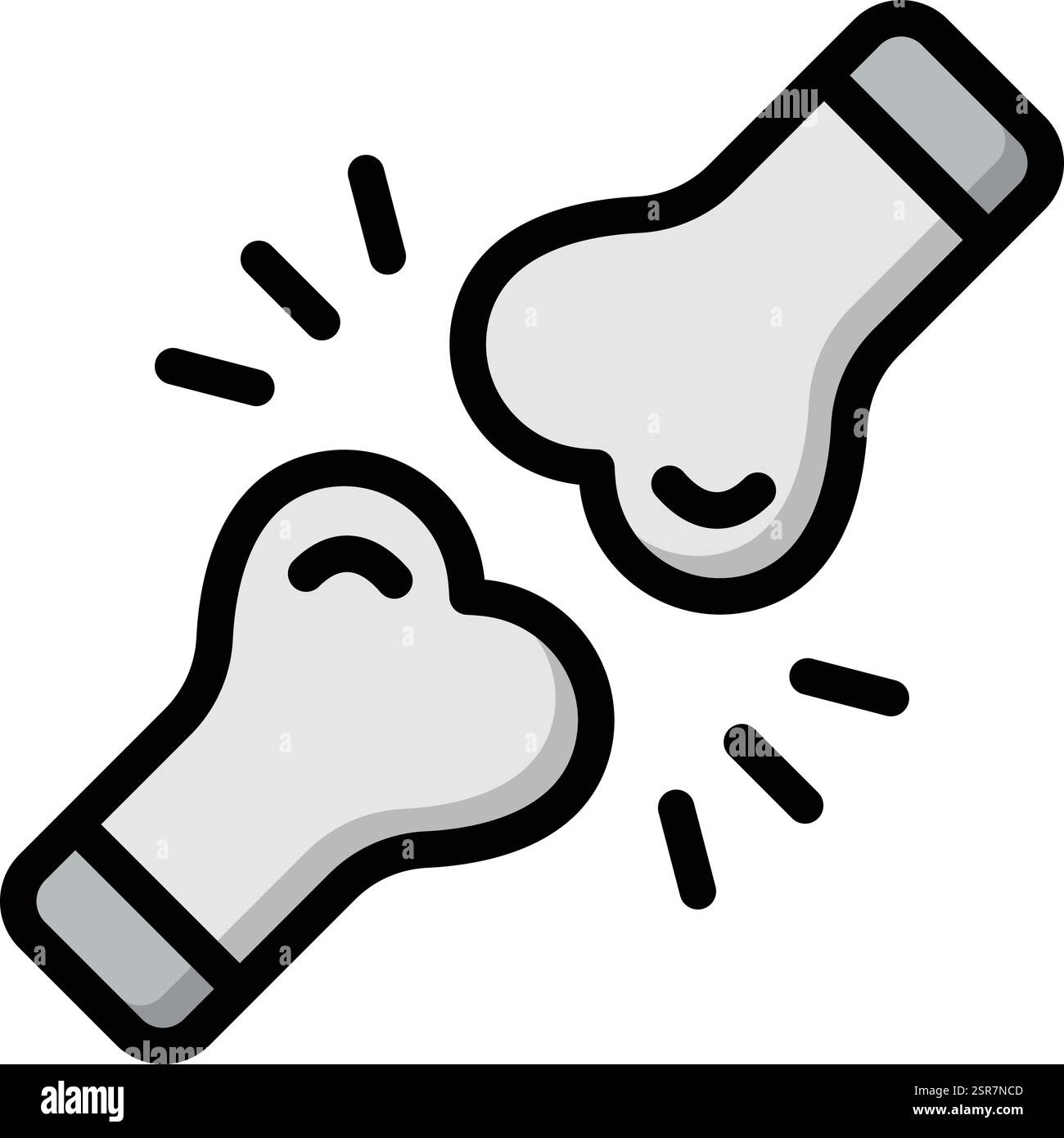Fracture Vector Icon Design Illustration Stock Vector