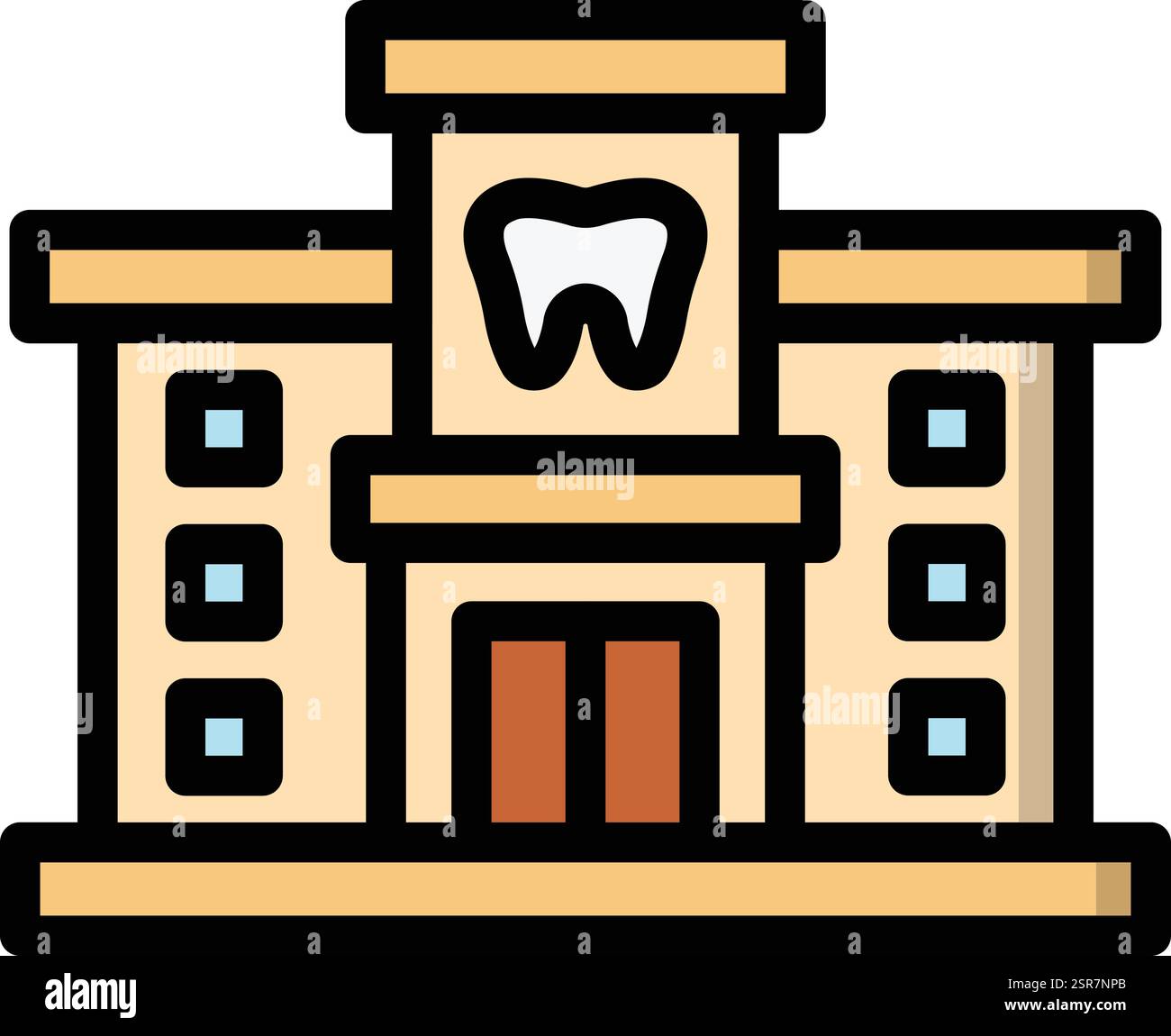 Dental Clinic Vector Icon Design Illustration Stock Vector Image & Art ...