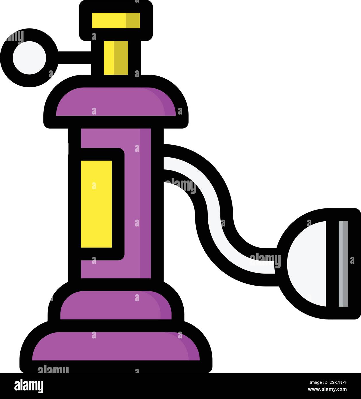 Oxygen Tank Vector Icon Design Illustration Stock Vector