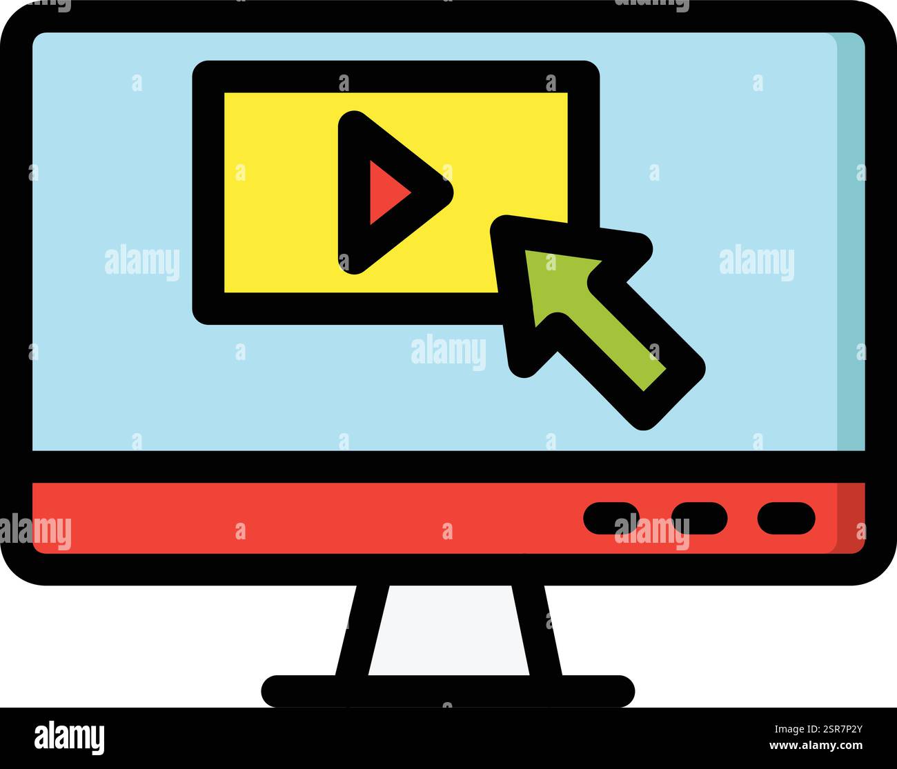 Clickstream Vector Icon Design Illustration Stock Vector