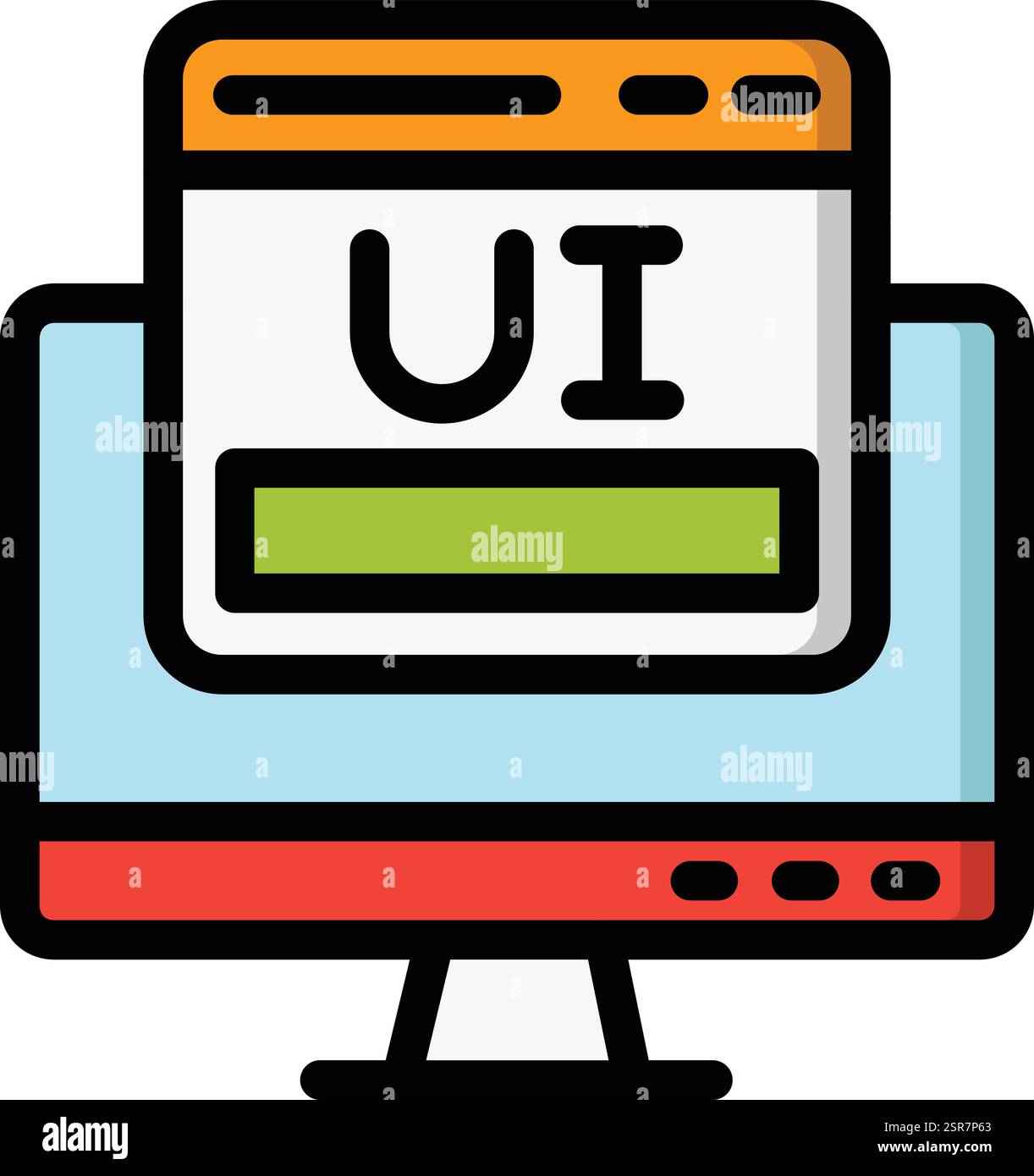 User interface Vector Icon Design Illustration Stock Vector