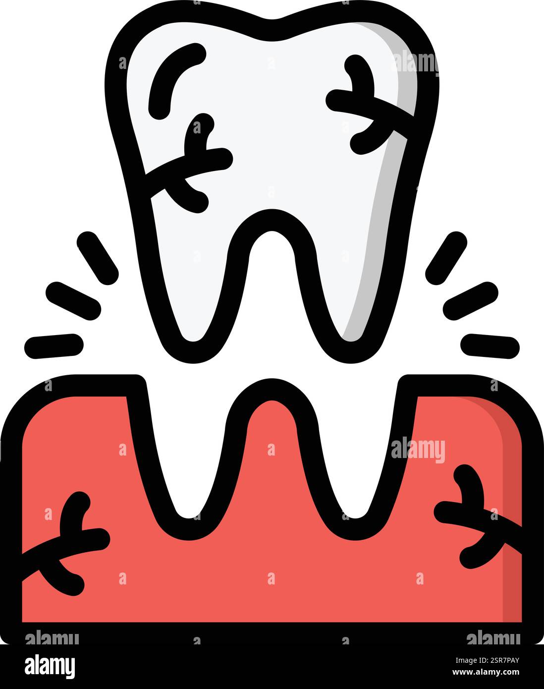 Tooth Extraction Vector Icon Design Illustration Stock Vector Image ...