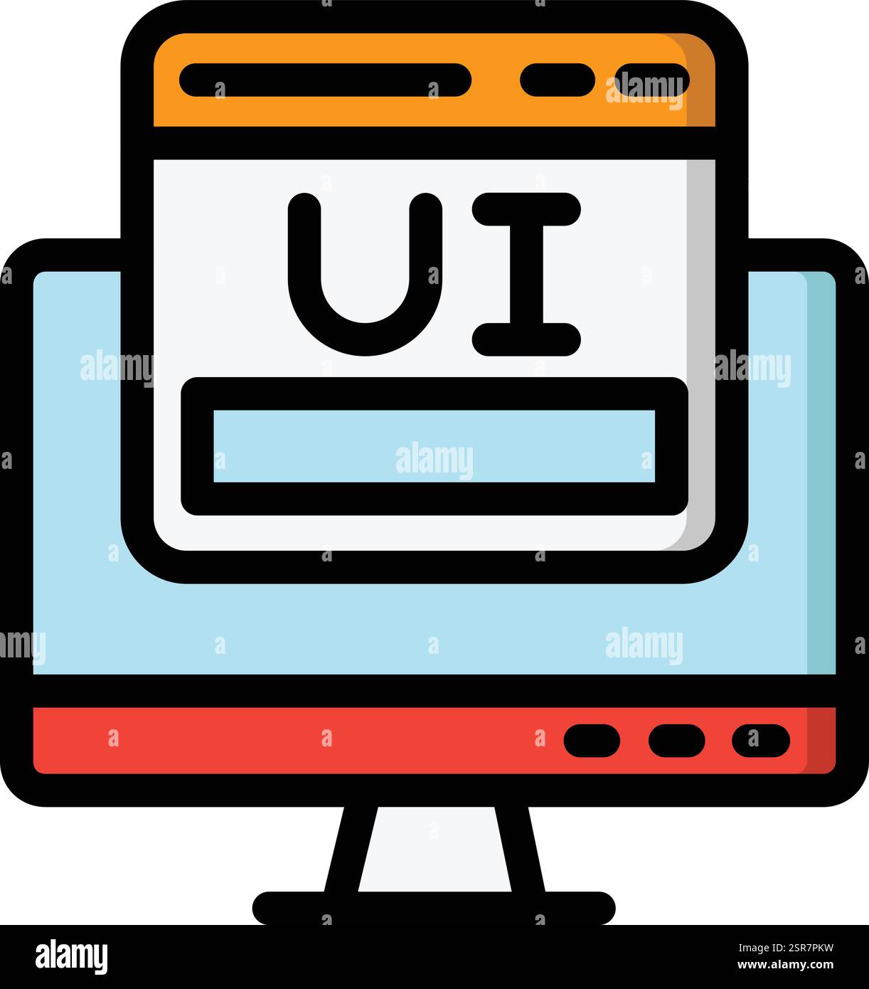 Ui design Vector Icon Design Illustration Stock Vector
