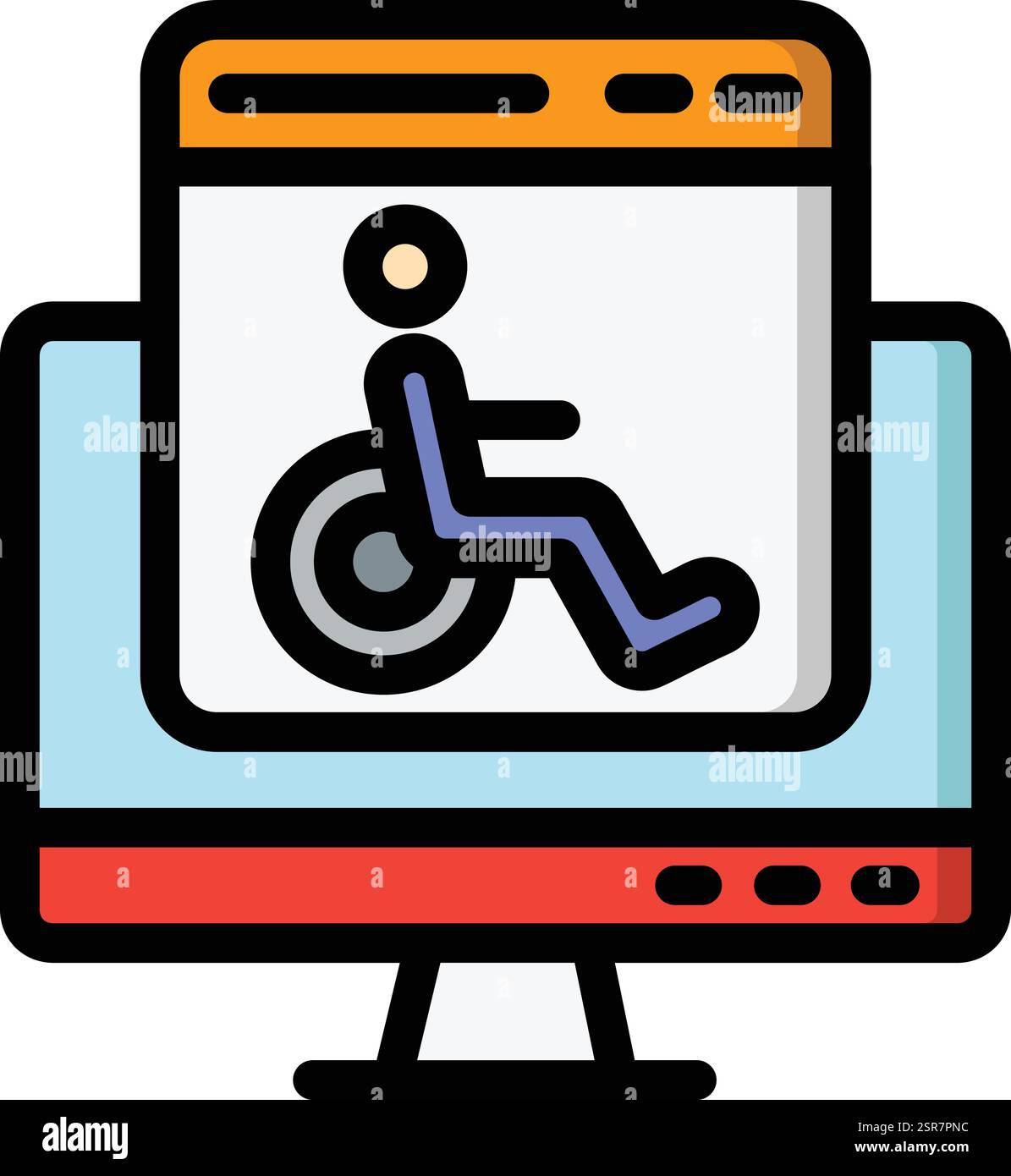 Accessability Vector Icon Design Illustration Stock Vector