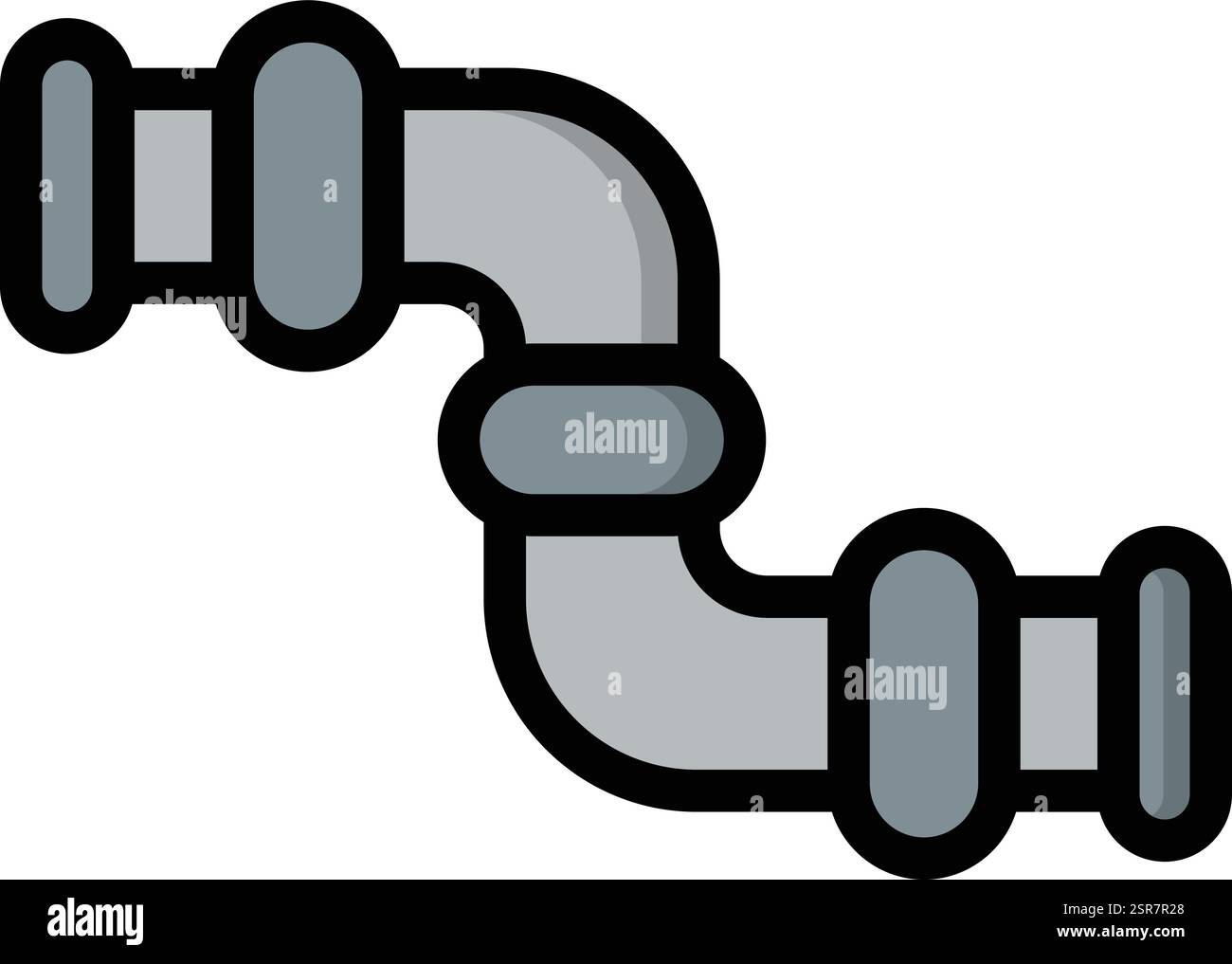Pipe Variant Vector Icon Design Illustration Stock Vector