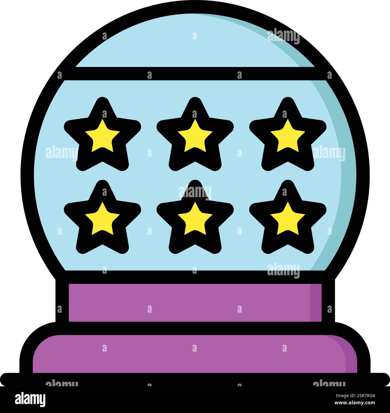 Crystal Ball Vector Icon Design Illustration Stock Vector