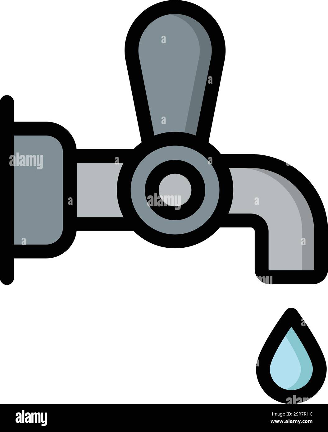 Faucet Vector Icon Design Illustration Stock Vector
